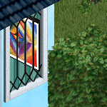 Pale Sky Diamond Window