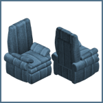 Subtle Blue Recliner