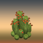 Flowered Large Cactus 3