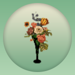 Green Flower Vase