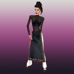 Ao Dai Black