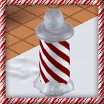 Candy Cane Light Fence Pole