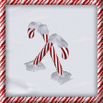 Candy Cane Light Fence