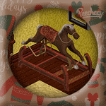 Santa's Shack: Brown Bouncy Horse